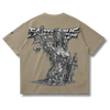 Chrome Drip Raw Hem T