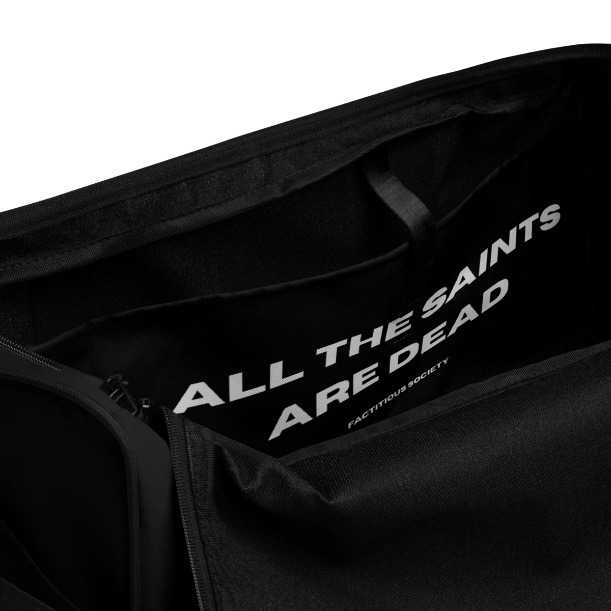 FACTITIOUS SOCIETY All the Saints Large Duffle