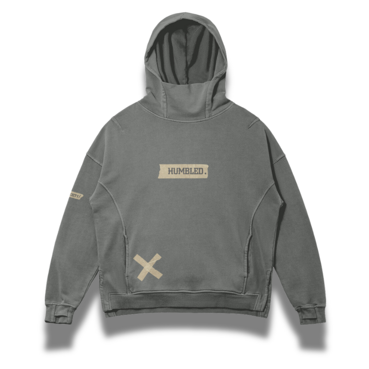 FACTITIOUS SOCIETY HUMBLED Turtleneck Hoodie