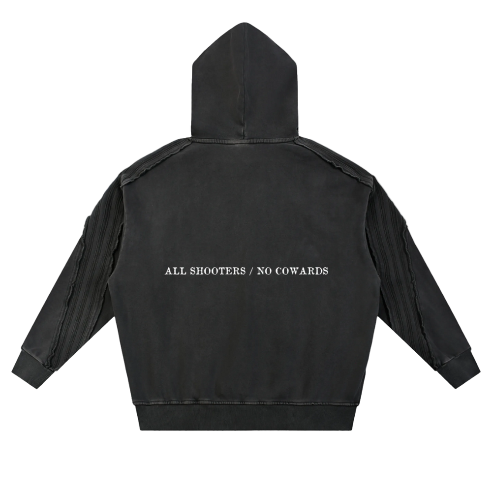 No Cowards Raw Edge Hoodie
