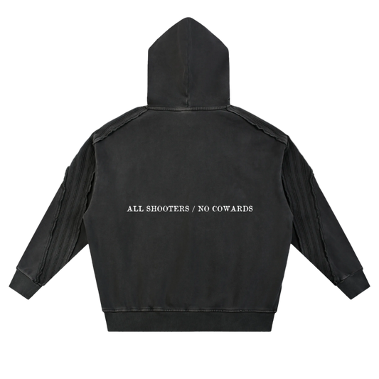 No Cowards Raw Edge Hoodie