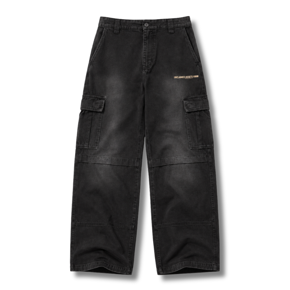 FACTITIOUS SOCIETY UNCLAIMED ASSETS 360GSM FLEECE CARGO PANT