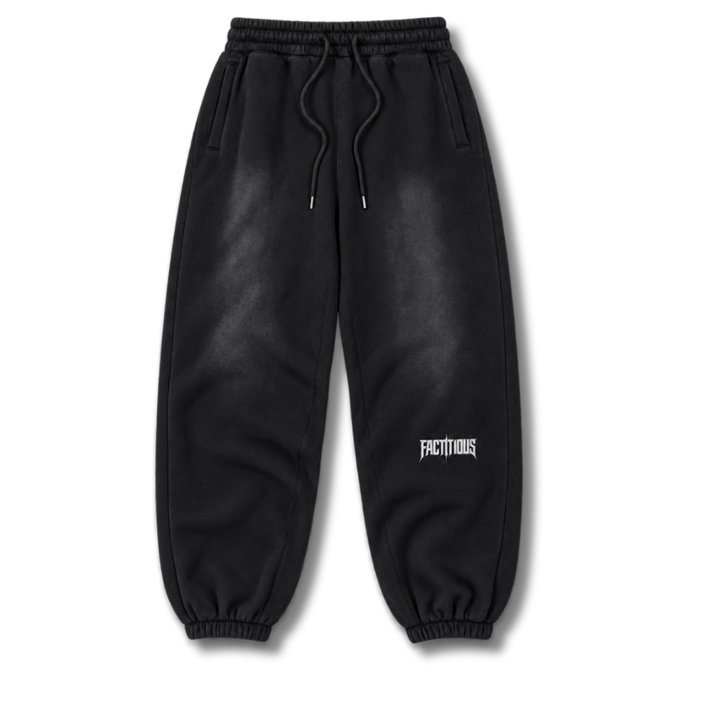 FACTITIOUS SOCIETY Grunge Fleece Joggers