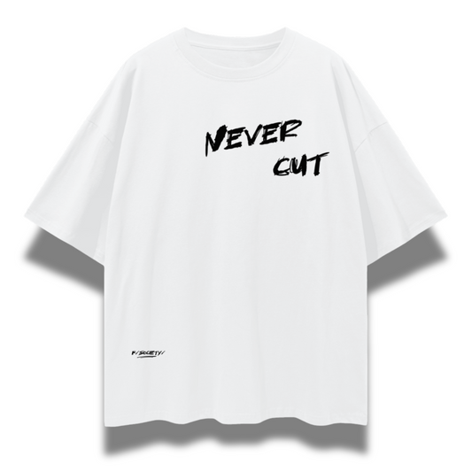 Never Cut White T