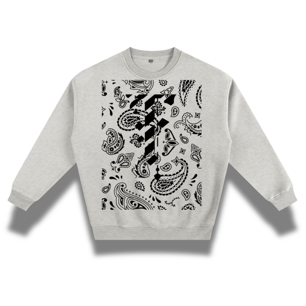 Paisley Fleeced Sweatshirt