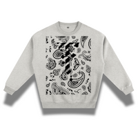 Paisley Fleeced Sweatshirt