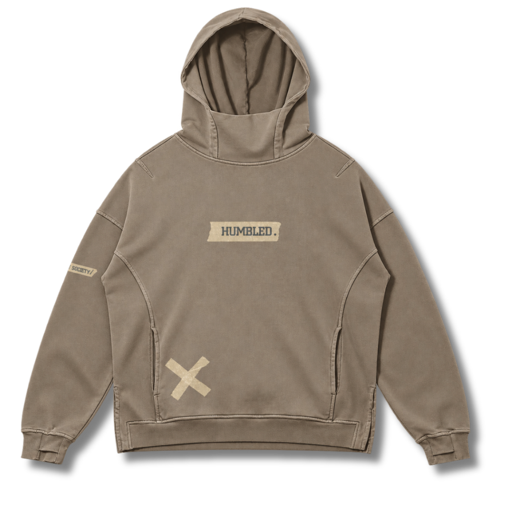 FACTITIOUS SOCIETY HUMBLED Turtleneck Hoodie