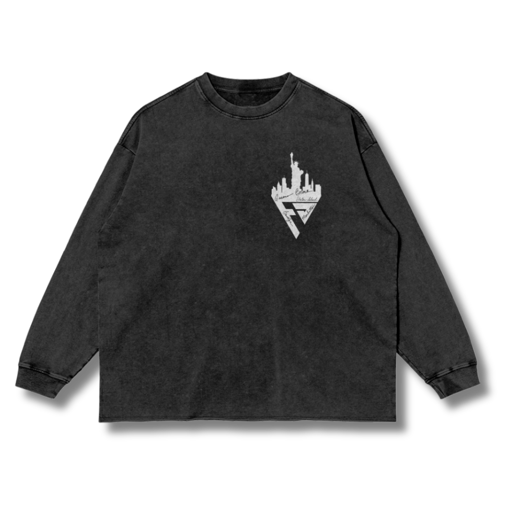 FACTITIOUS SOCIETY FS NYC Raw Hem Long T