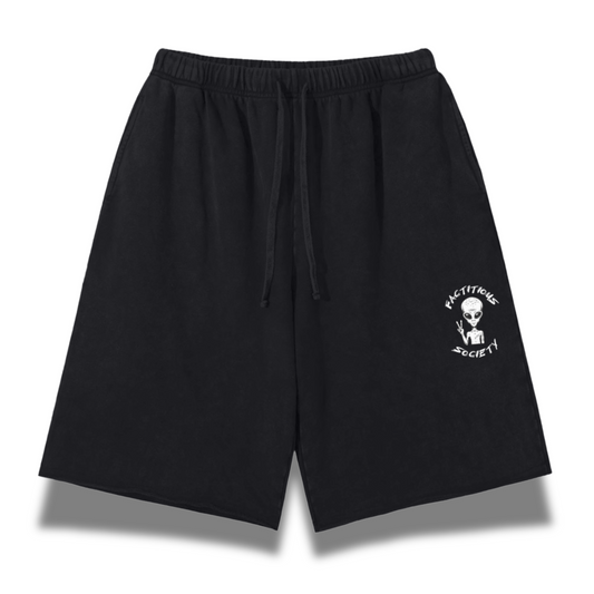 Aliens Welcome Vintage Washed Shorts