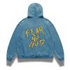 Fear No God Oversized Faded Hoodie