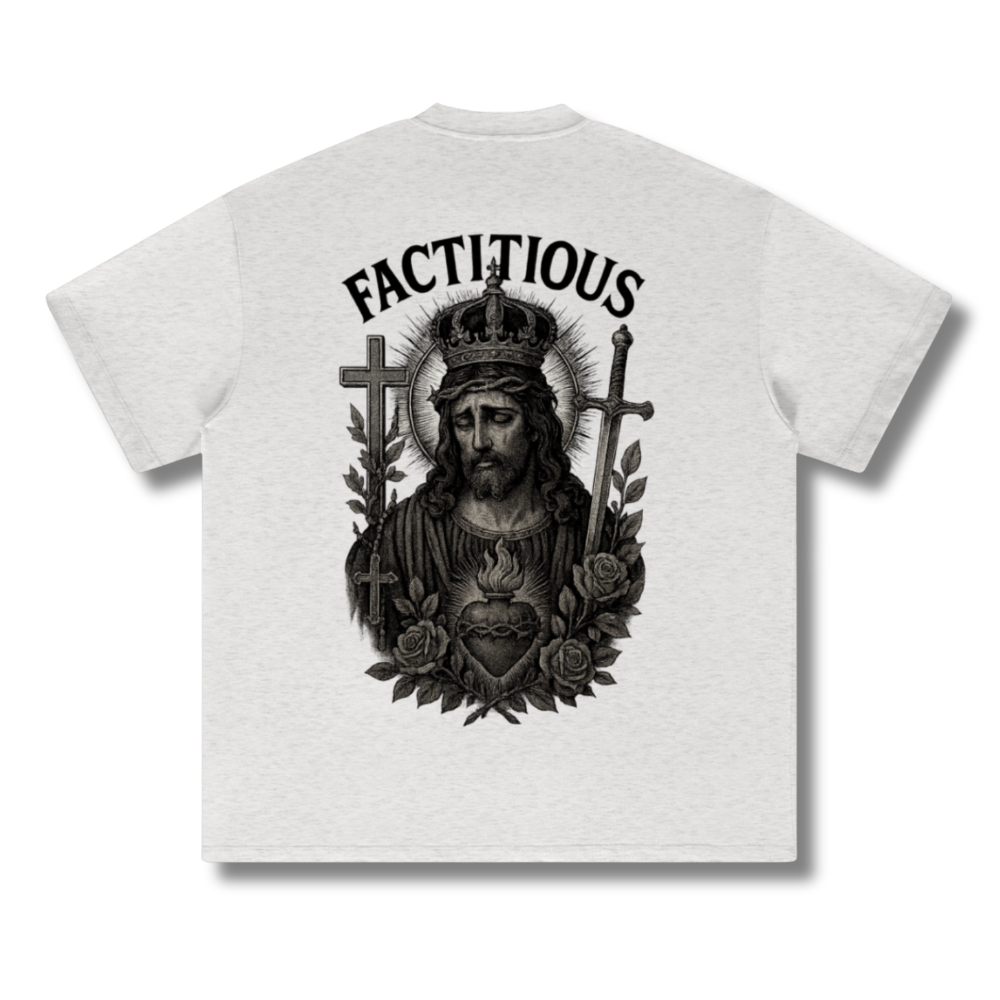 FACTITIOUS SOCIETY Heavyweight Earth Tone T