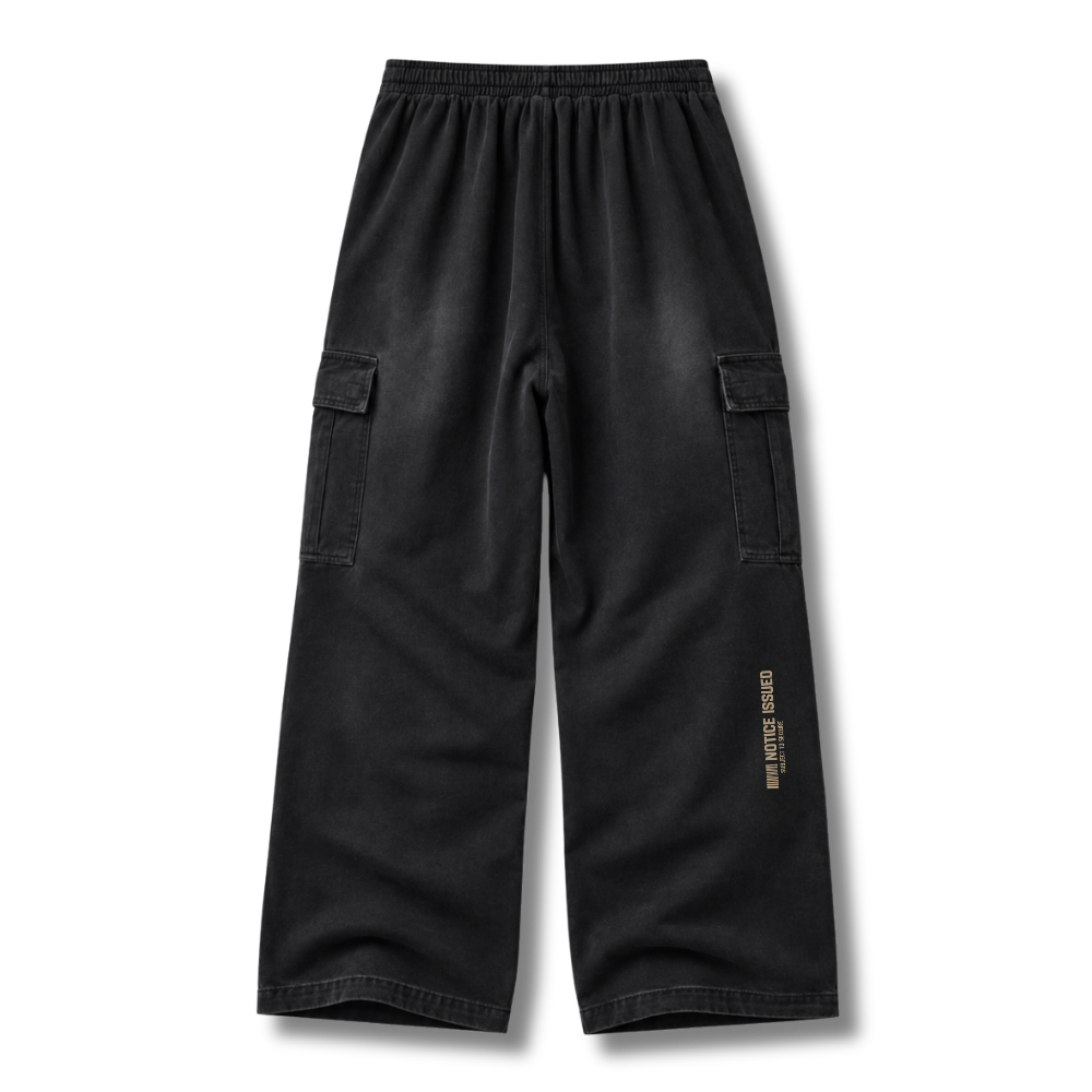 FACTITIOUS SOCIETY UNCLAIMED ASSETS 360GSM FLEECE CARGO PANT