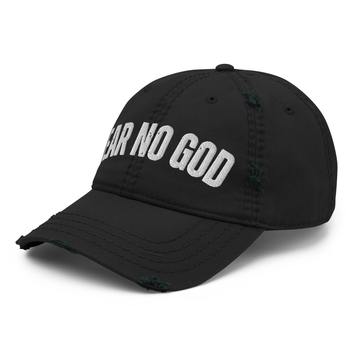 FACTITIOUS SOCIETY FEAR NO GOD DISTRESSED HAT