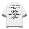 Never Cut White T