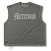 FACTITIOUS DISTRESSED EYELET TANK