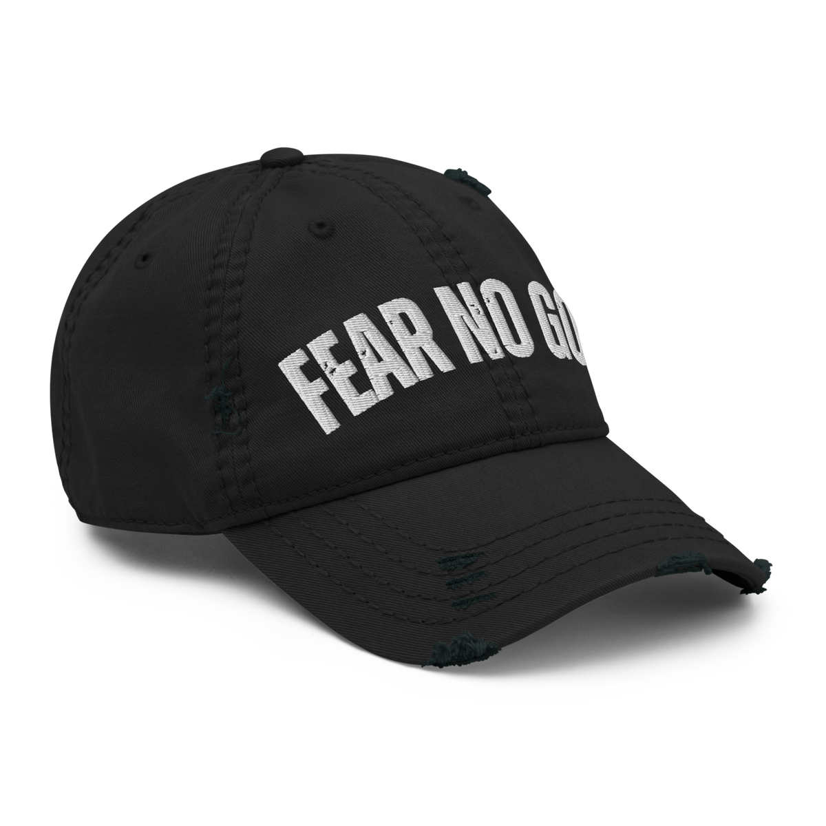 FACTITIOUS SOCIETY FEAR NO GOD DISTRESSED HAT