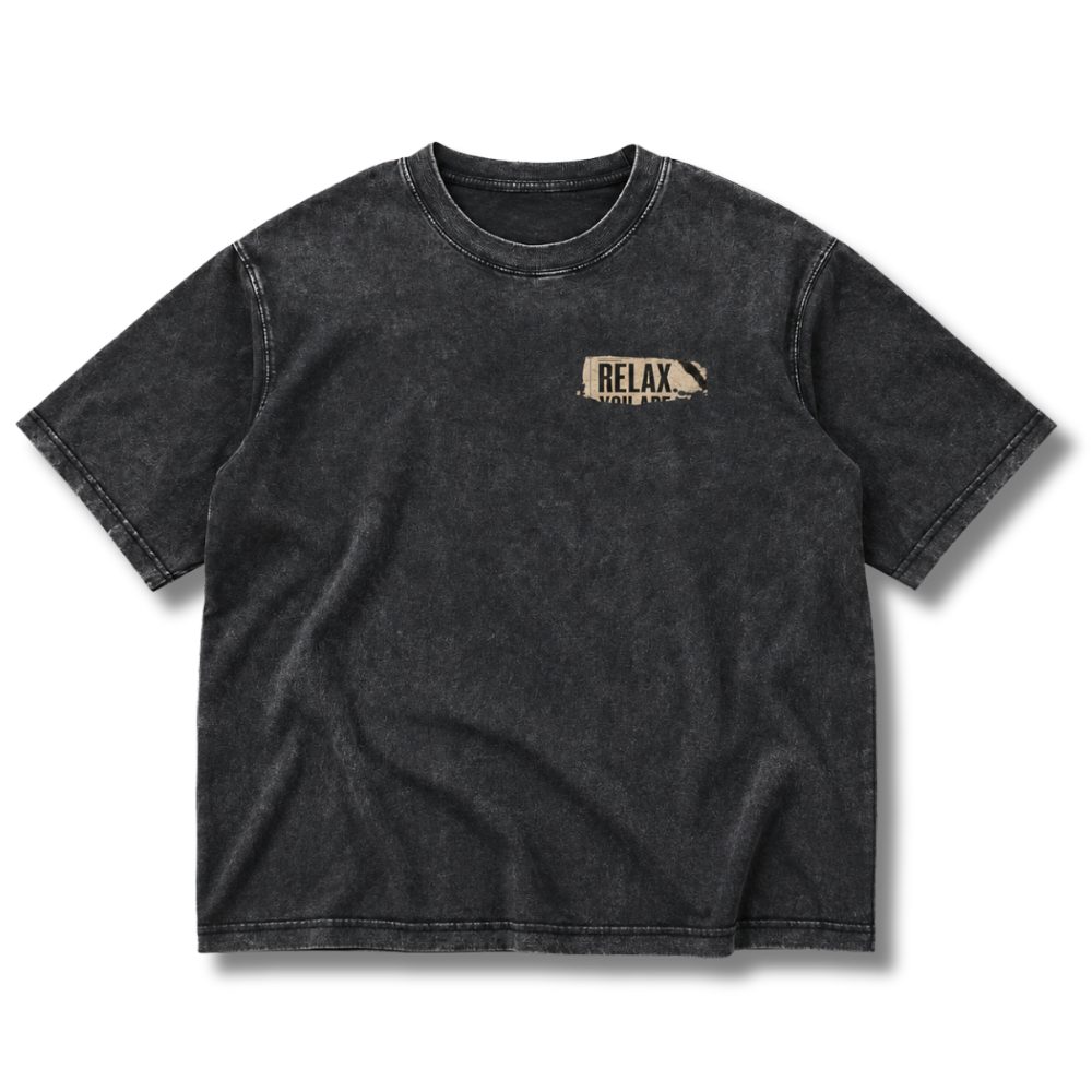 FACTITIOUS SOCIETY RELAX PUBLIC NOTICE TEE