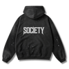 FACTITIOUS GRUNGE FLEECE HOODIE