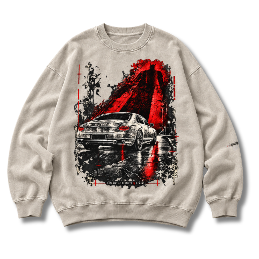 FACTITIOUS SOCIETY DREAMIN' OF BENTLEYS & DEMONS SWEATSHIRT