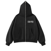 STAMPED Full-Zip Boxy Hoodie