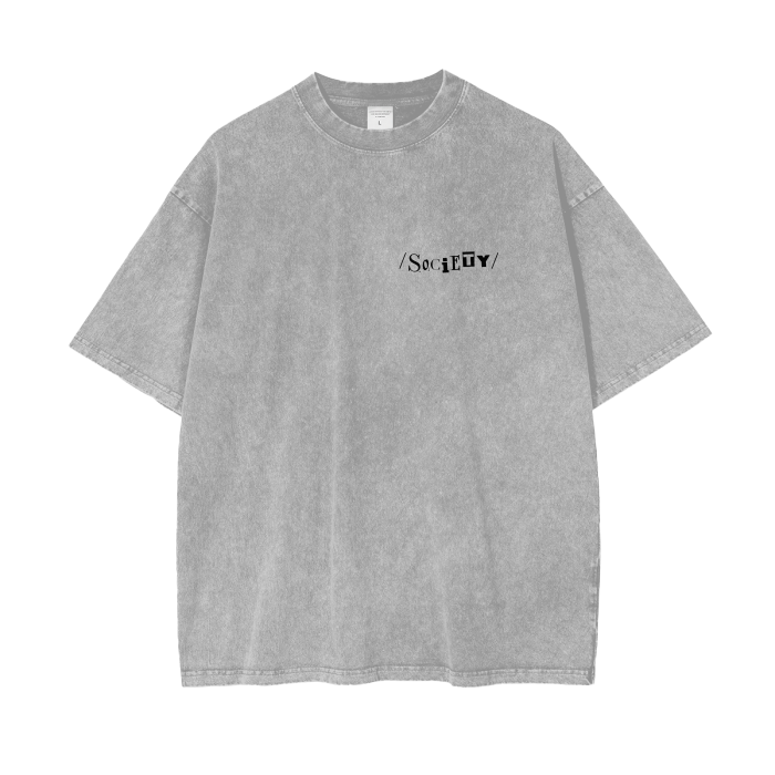FACTITIOUS SOCIETY BANG Oversize T