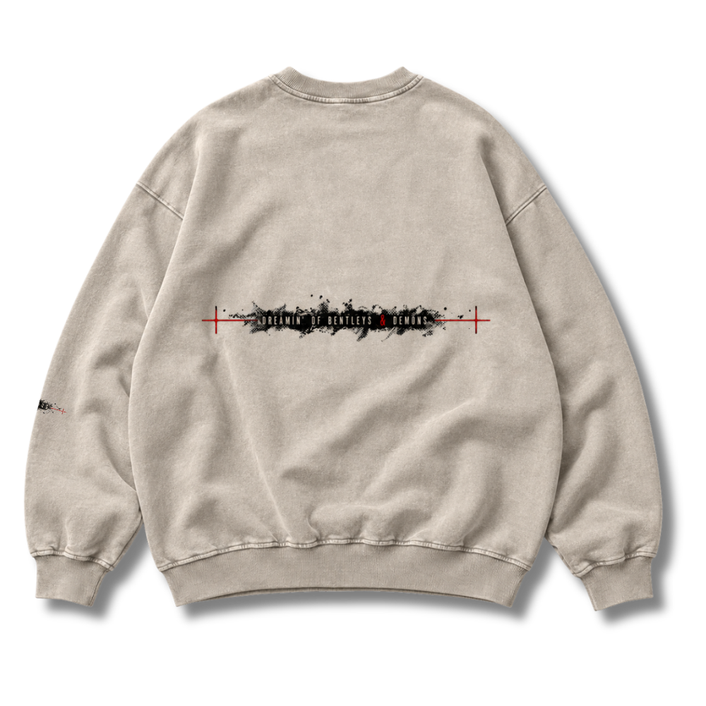 FACTITIOUS SOCIETY DREAMIN' OF BENTLEYS & DEMONS SWEATSHIRT