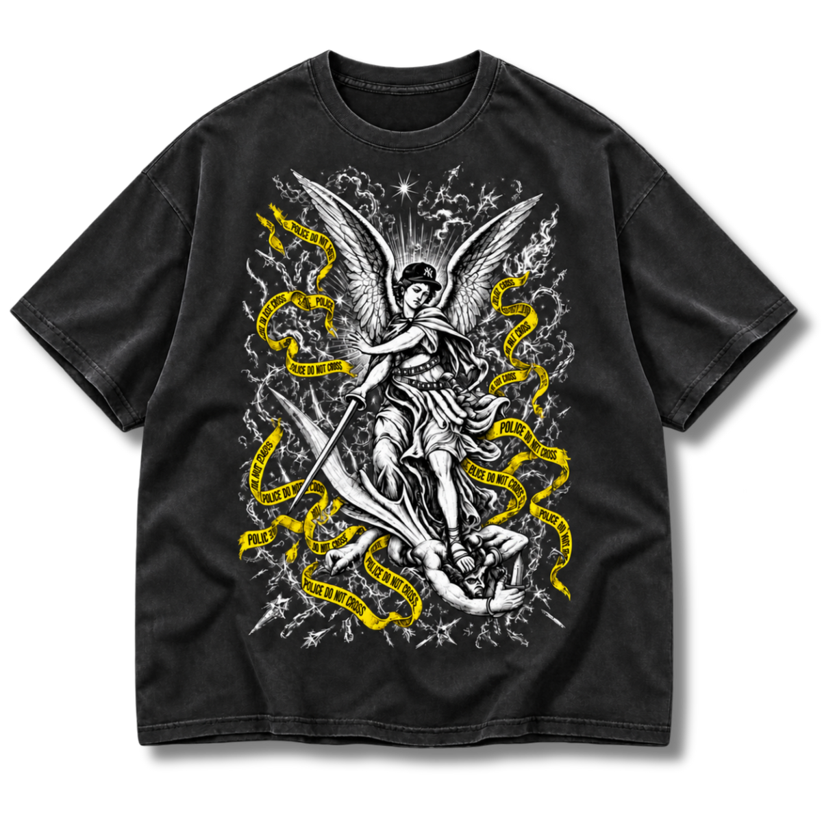 FACTITIOUS SOCIETY TAPED OFF TEE