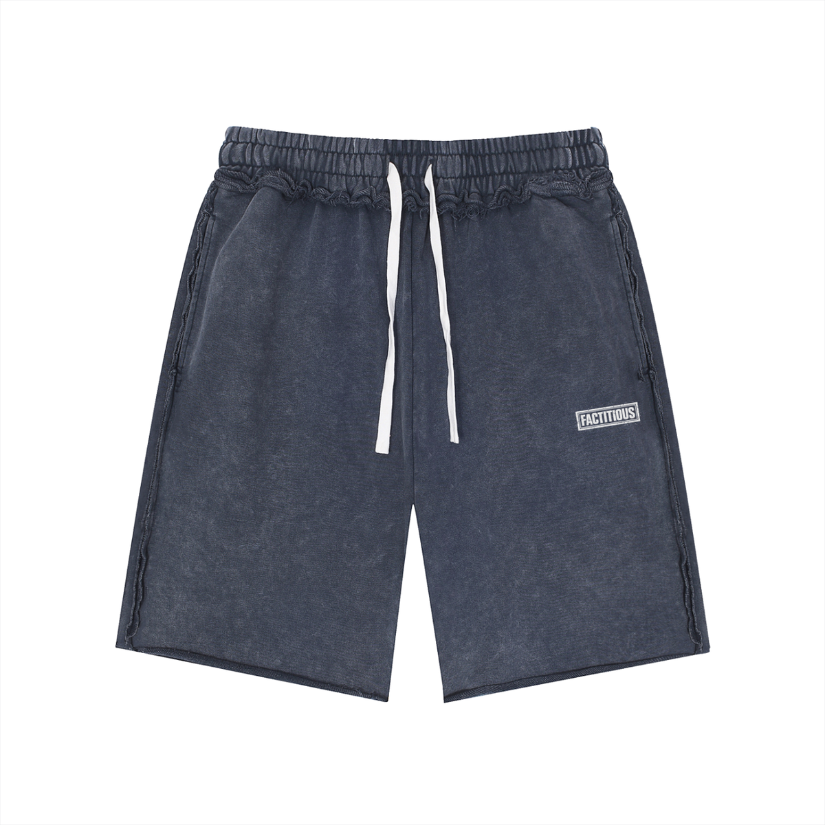 FACTITIOUS SOCIETY BLACKLIST RAW EDGE SHORTS