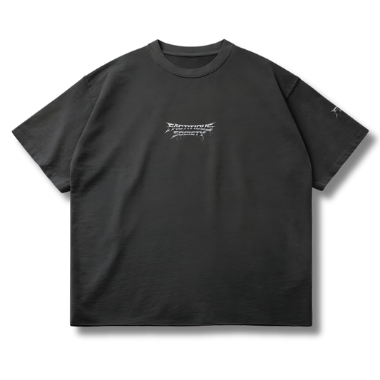 Chrome Drip Raw Hem T