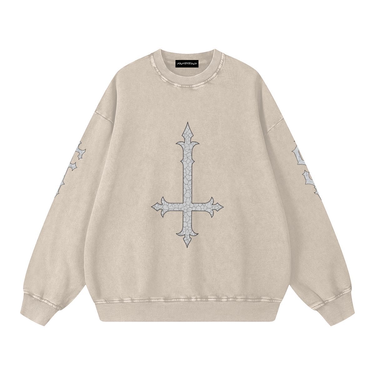FACTITIOUS SOCIETY Unworthy Oversized Sweatshirt