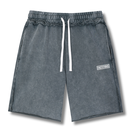 BLACKLIST Mineral Wash Raw Edge Shorts