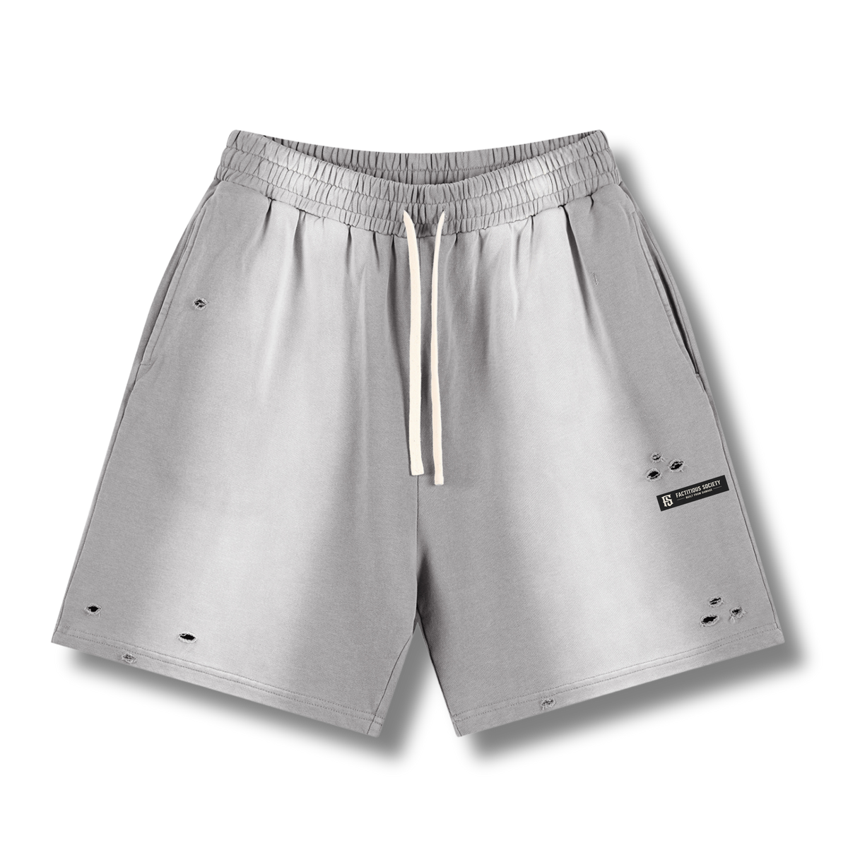 FACTITIOUS SOCIETY FS Damaged Shorts