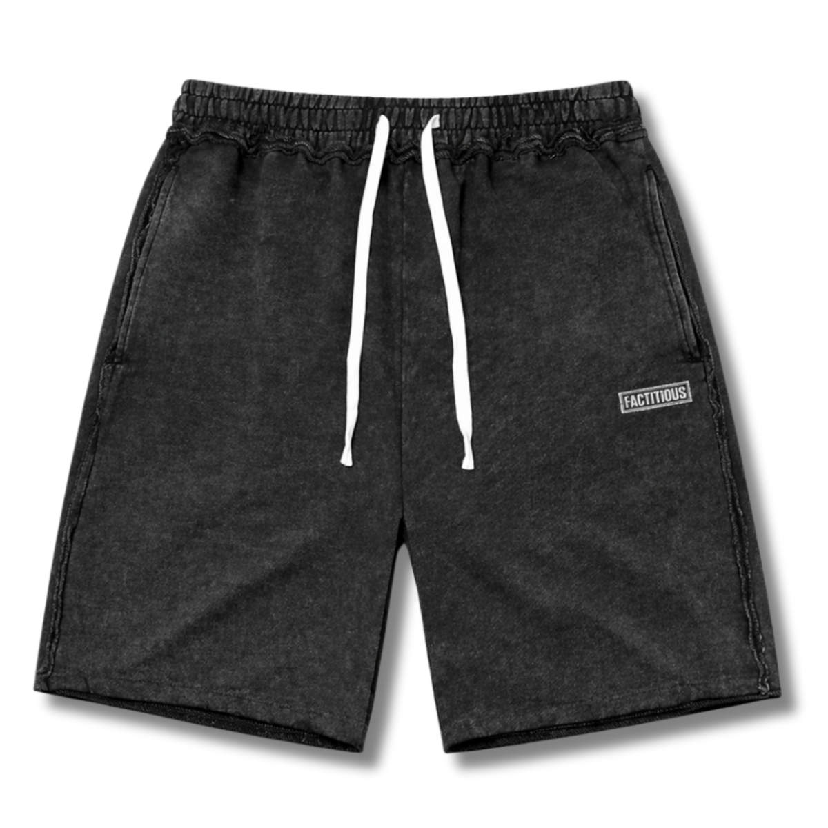 FACTITIOUS SOCIETY BLACKLIST RAW EDGE SHORTS
