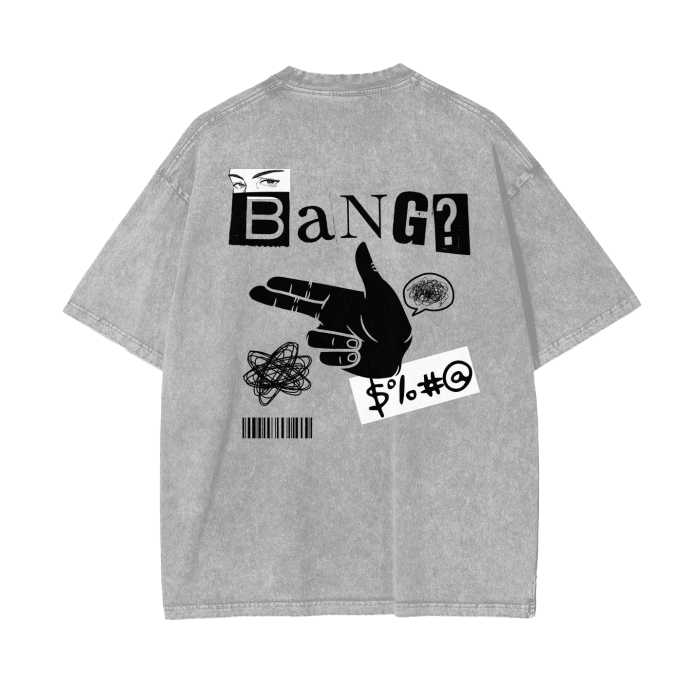 FACTITIOUS SOCIETY BANG Oversize T