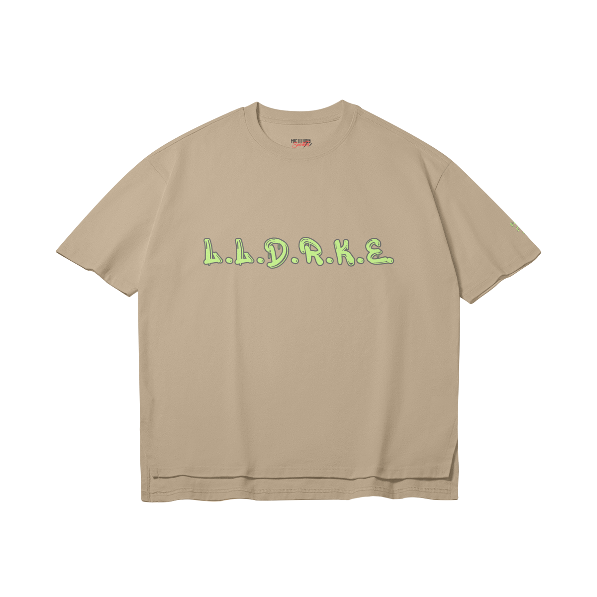FACTITIOUS SOCIETY LLDRKE Oversized T - front view