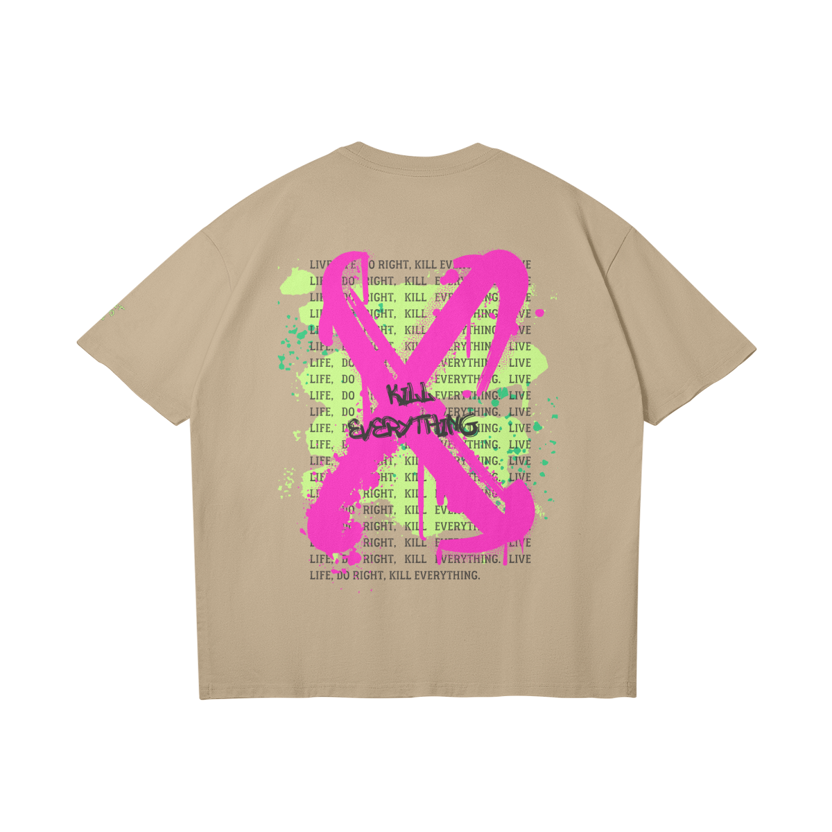 FACTITIOUS SOCIETY LLDRKE Oversized T - back view